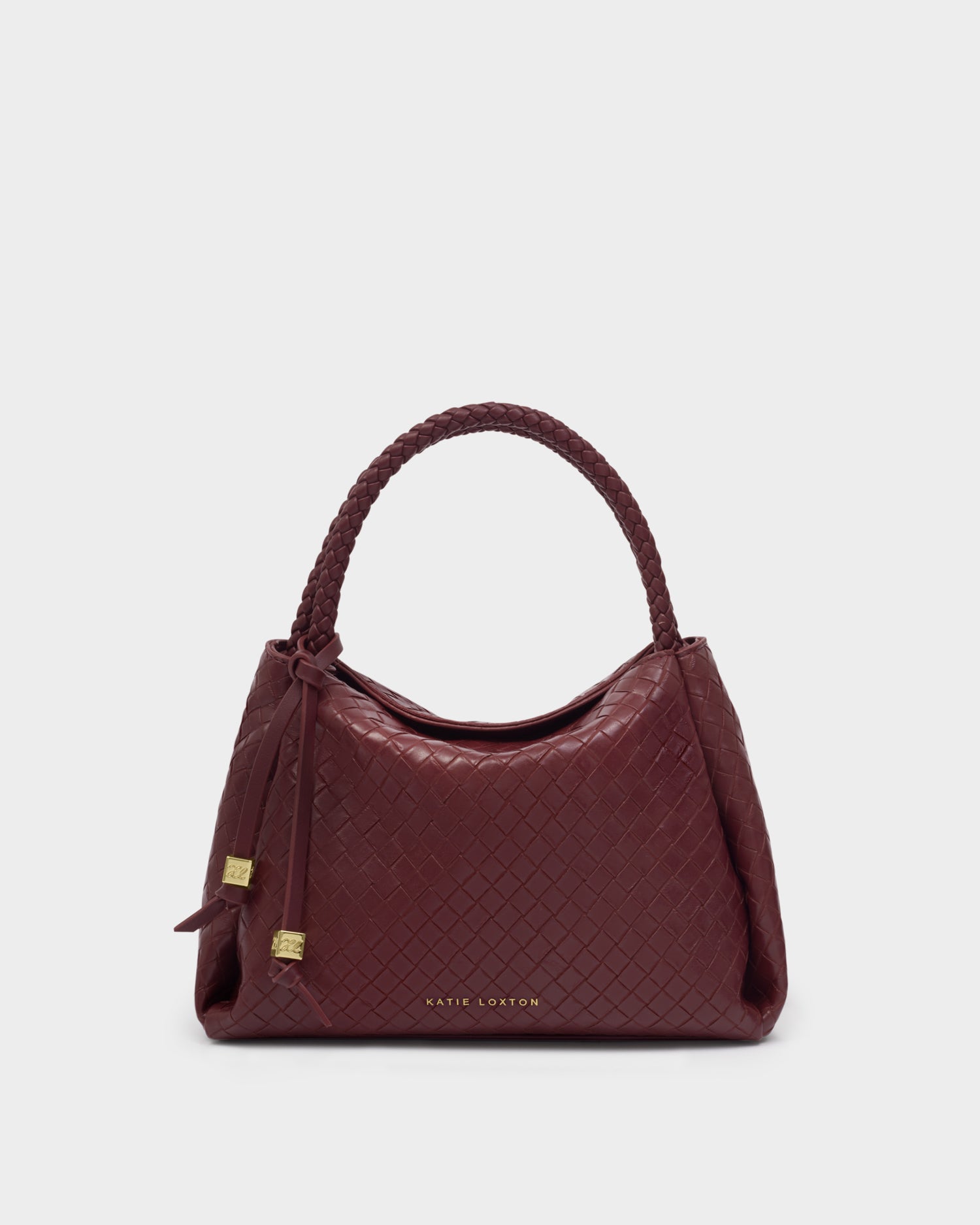 Nova Woven Texture Top Handle Bag 'Cherry'