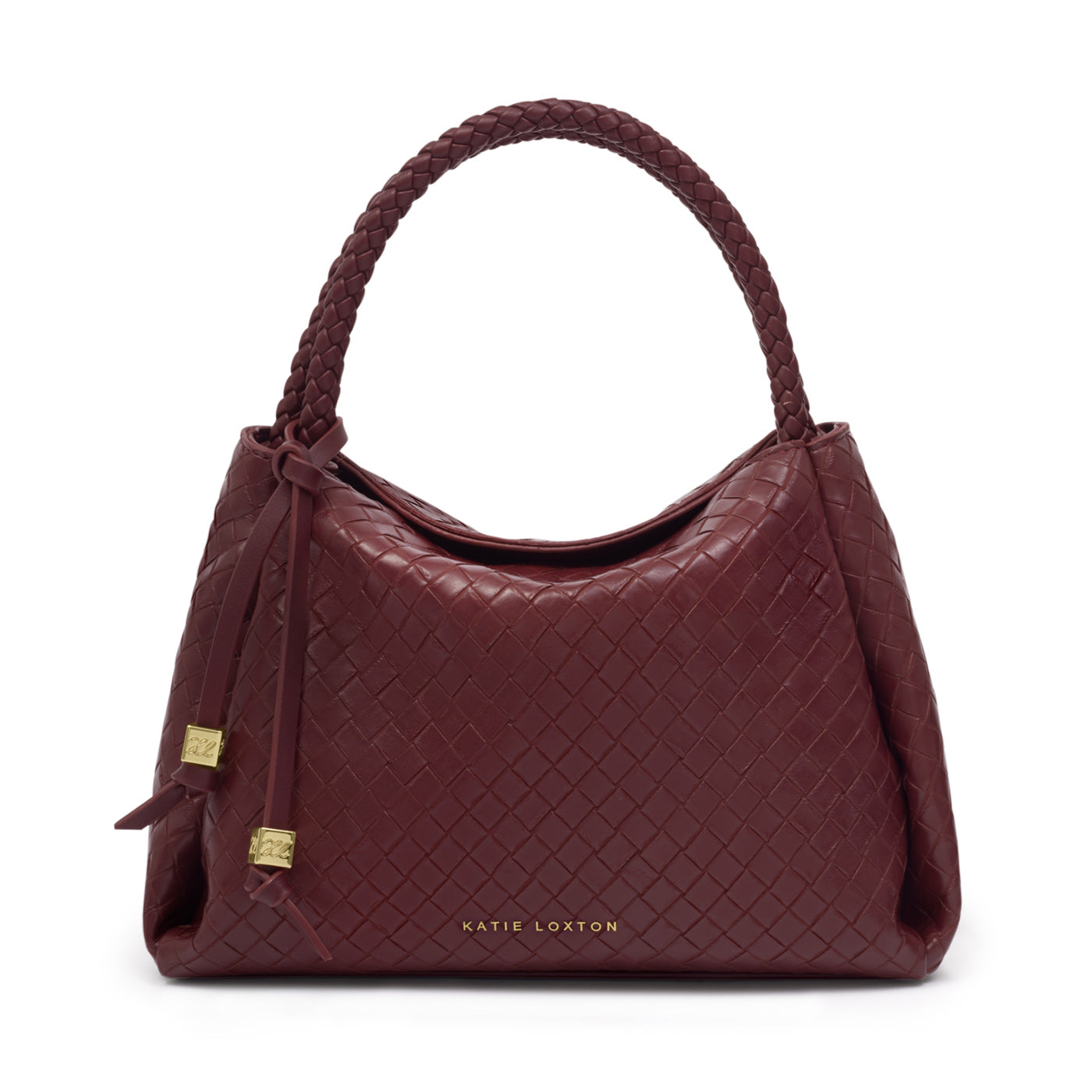 Nova Woven Texture Top Handle Bag 'Cherry'