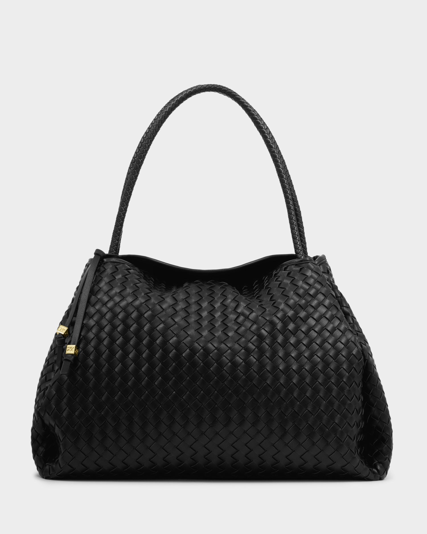 Nova Hand Woven Large Shoulder Bag 'Black'