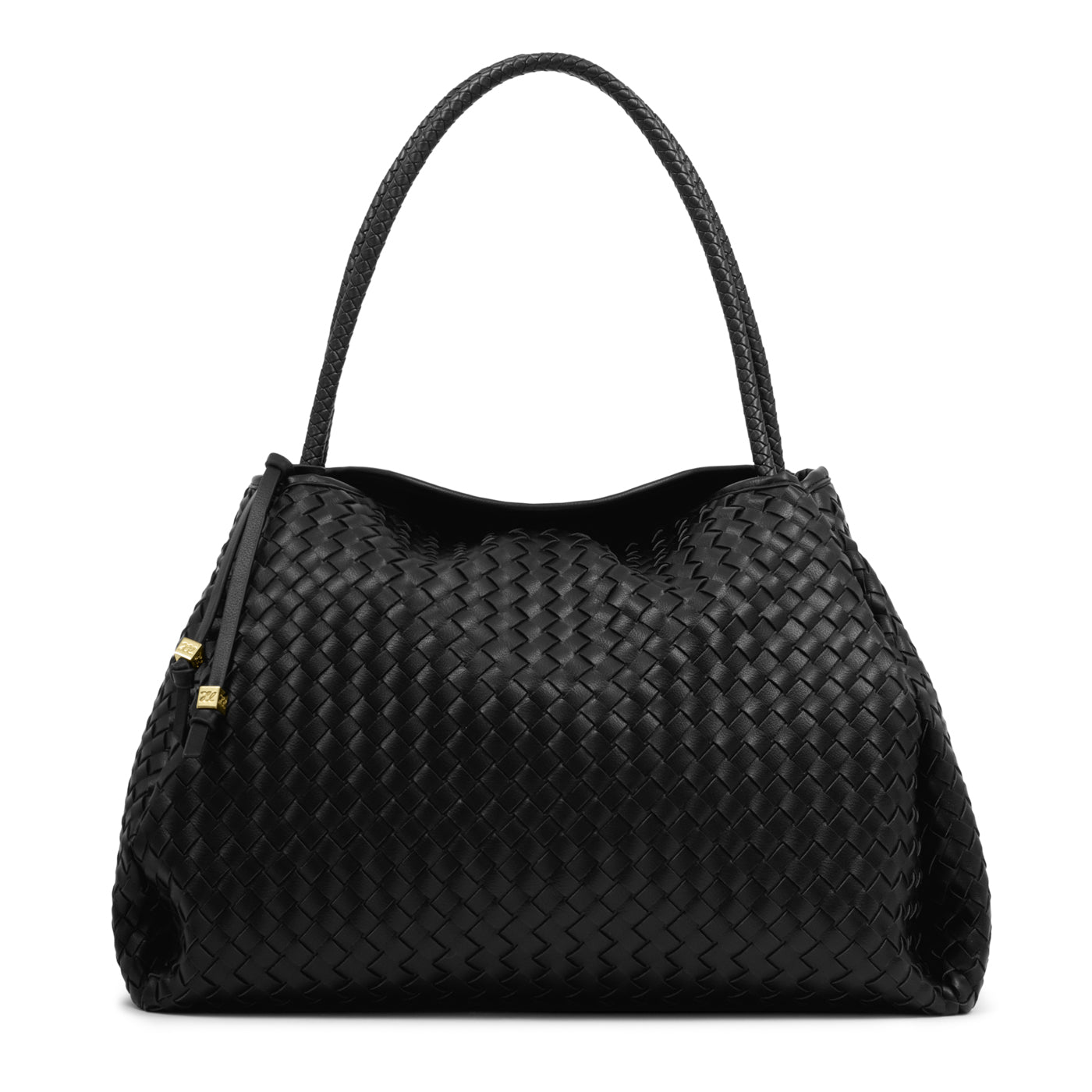 Nova Hand Woven Large Shoulder Bag 'Black'