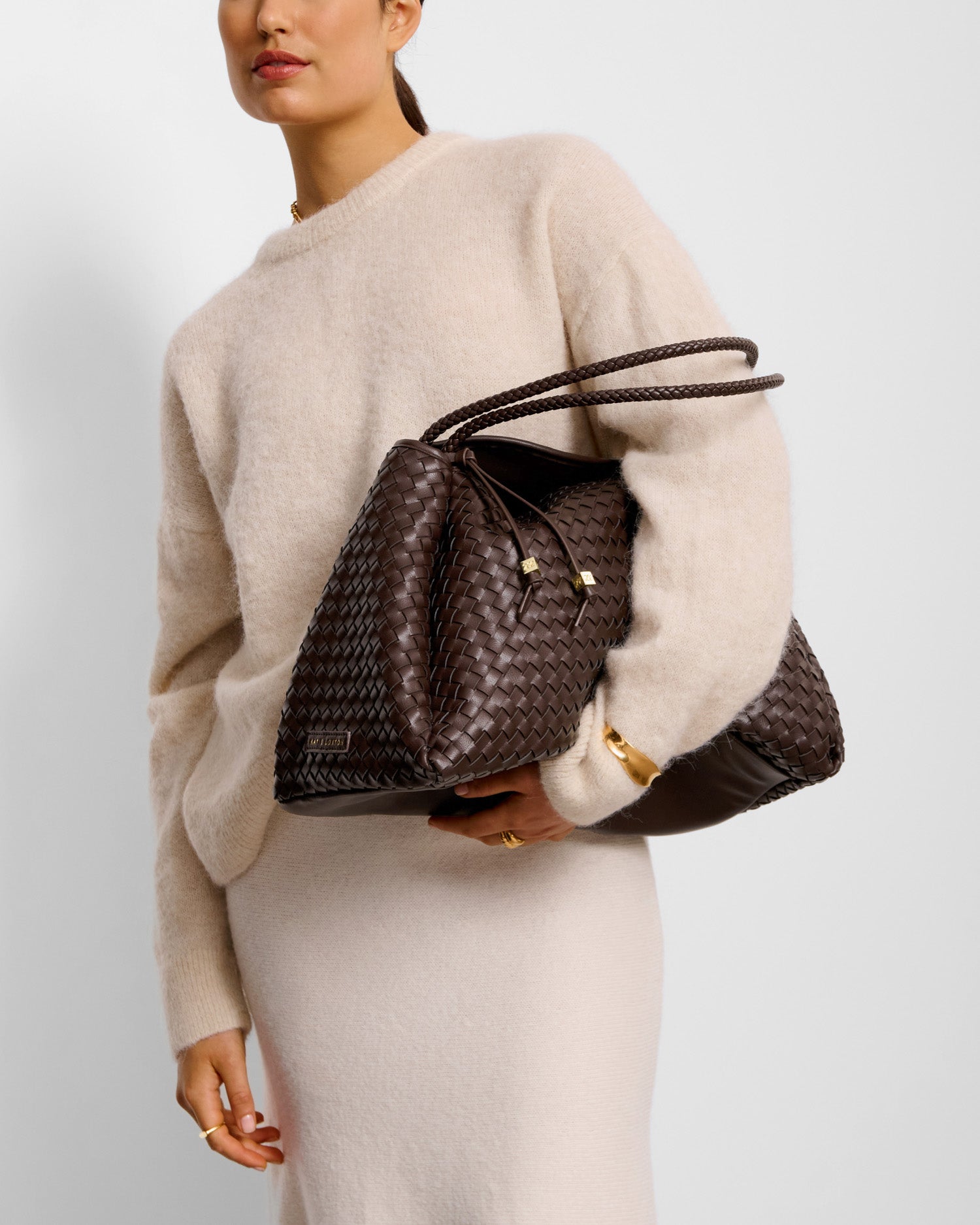 Nova Hand Woven Large Shoulder Bag 'Chocolate'
