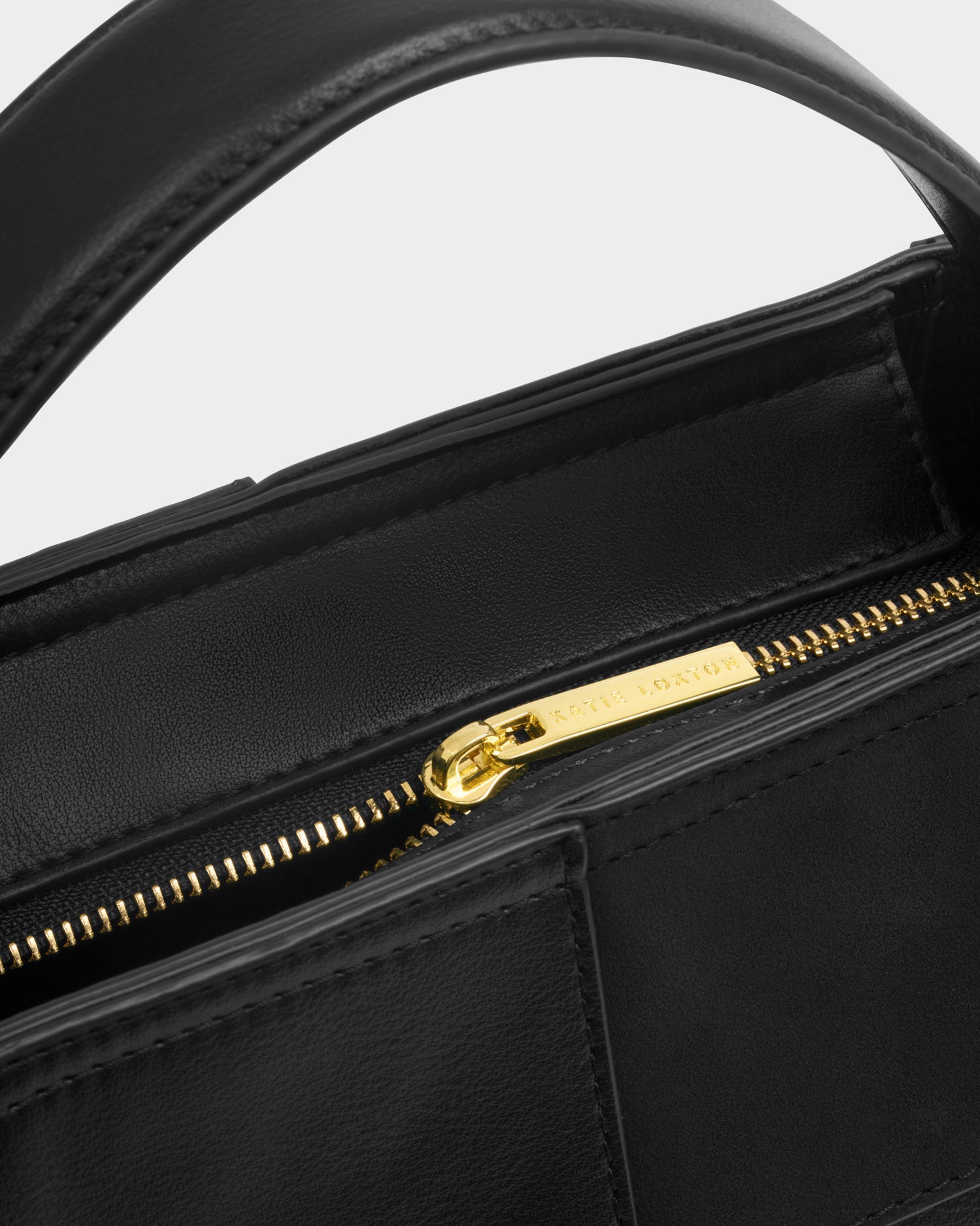 Taya Woven Suedette Top Handle Bag 'Black'