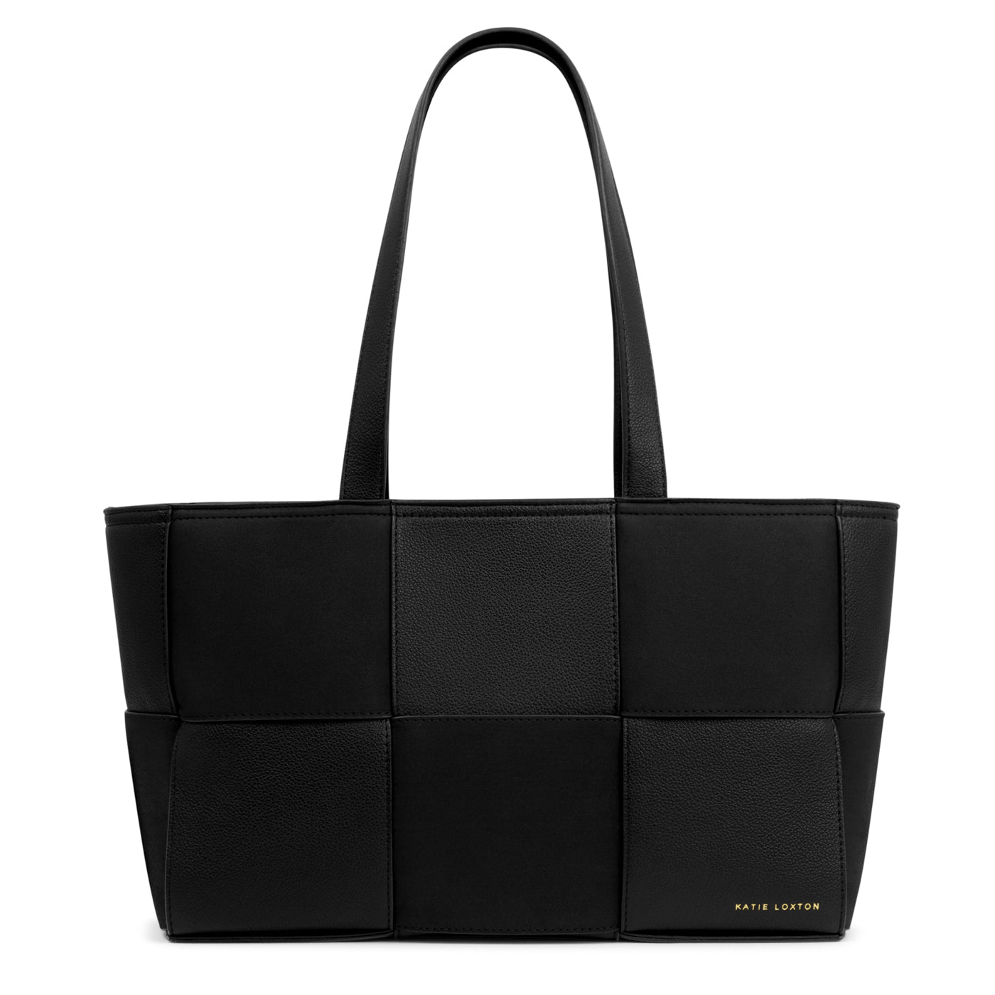 Taya Woven Suedette Tote Bag 'Black'