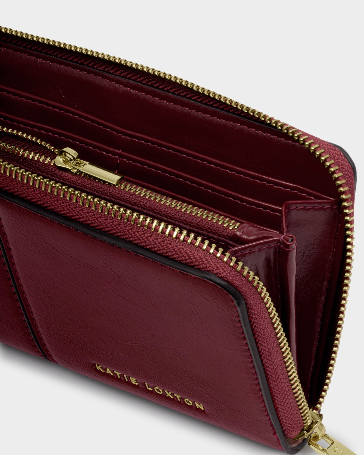 Laila Large Purse 'Cherry Crackle Patent'