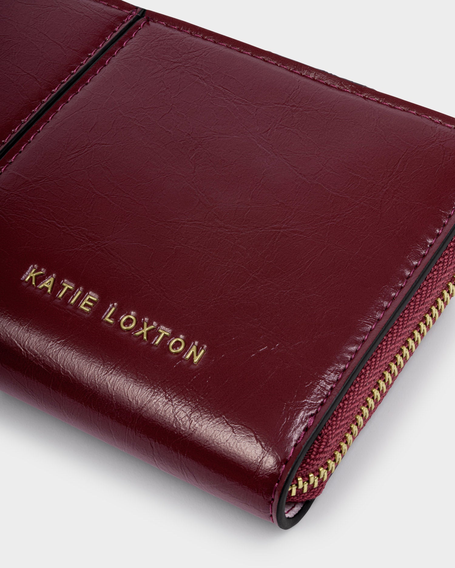 Laila Large Purse 'Cherry Crackle Patent'