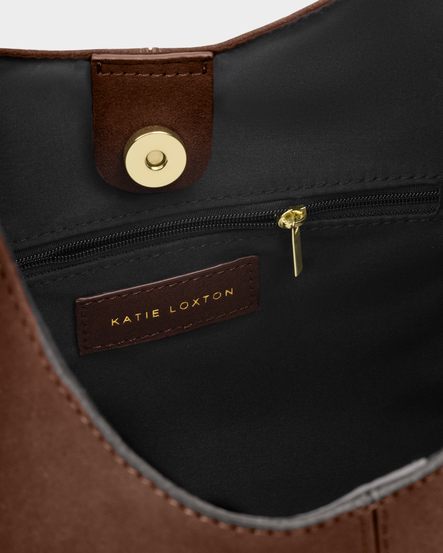 Laila Suedette Shoulder Bag 'Chocolate Suedette'