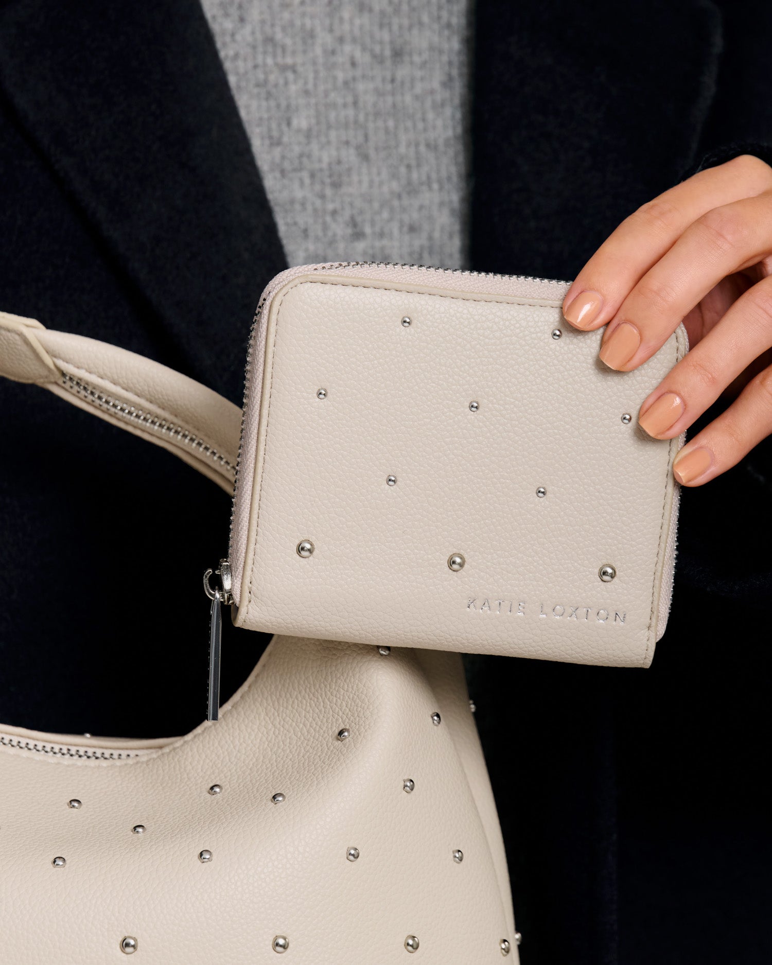 Meela Studded Purse 'Oyster'