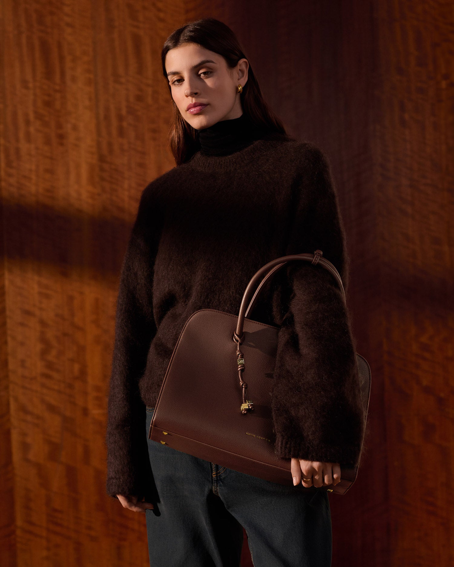 Hadley Shoulder Tote Bag 'Dark Chocolate'