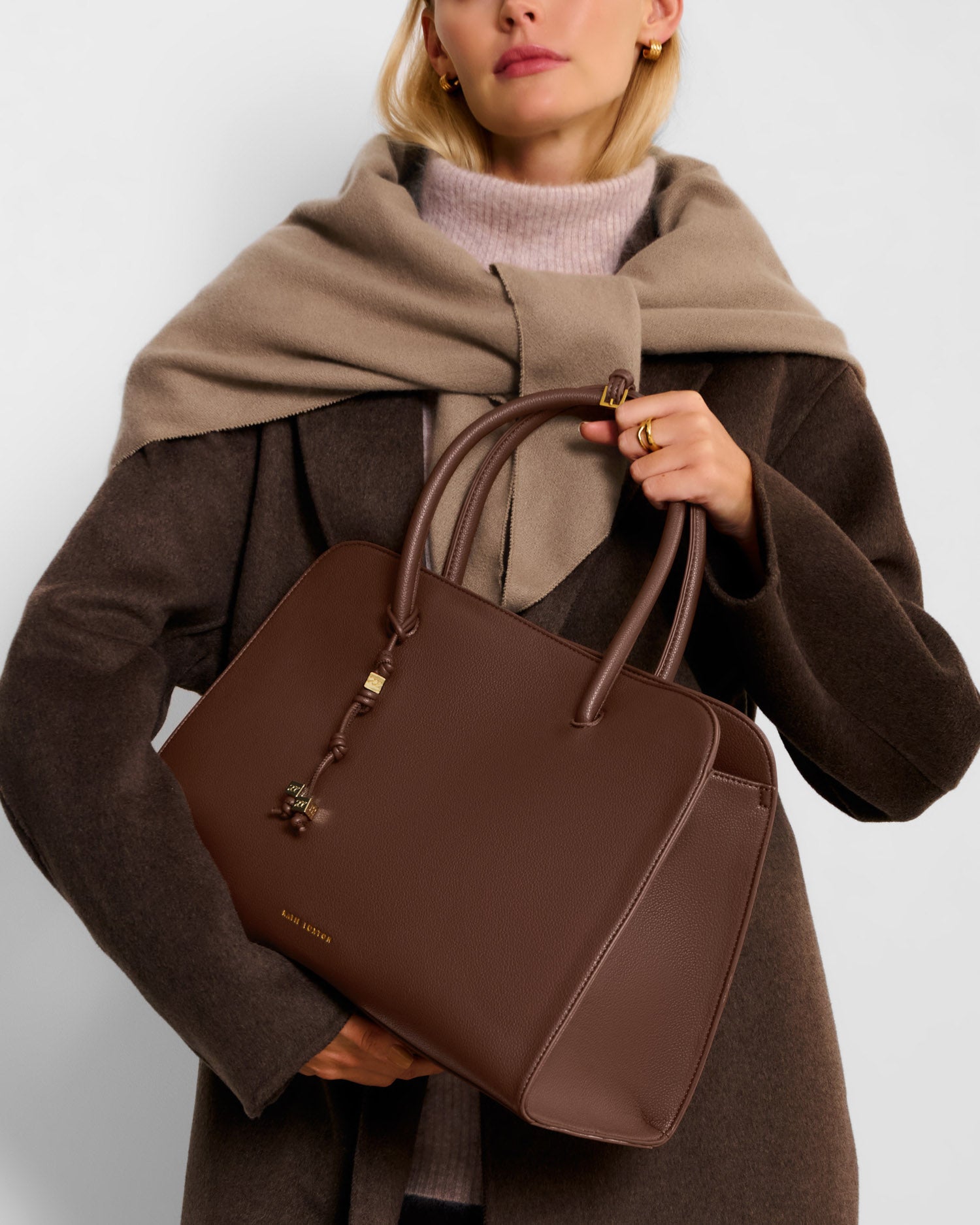 Hadley Shoulder Tote Bag 'Dark Chocolate'