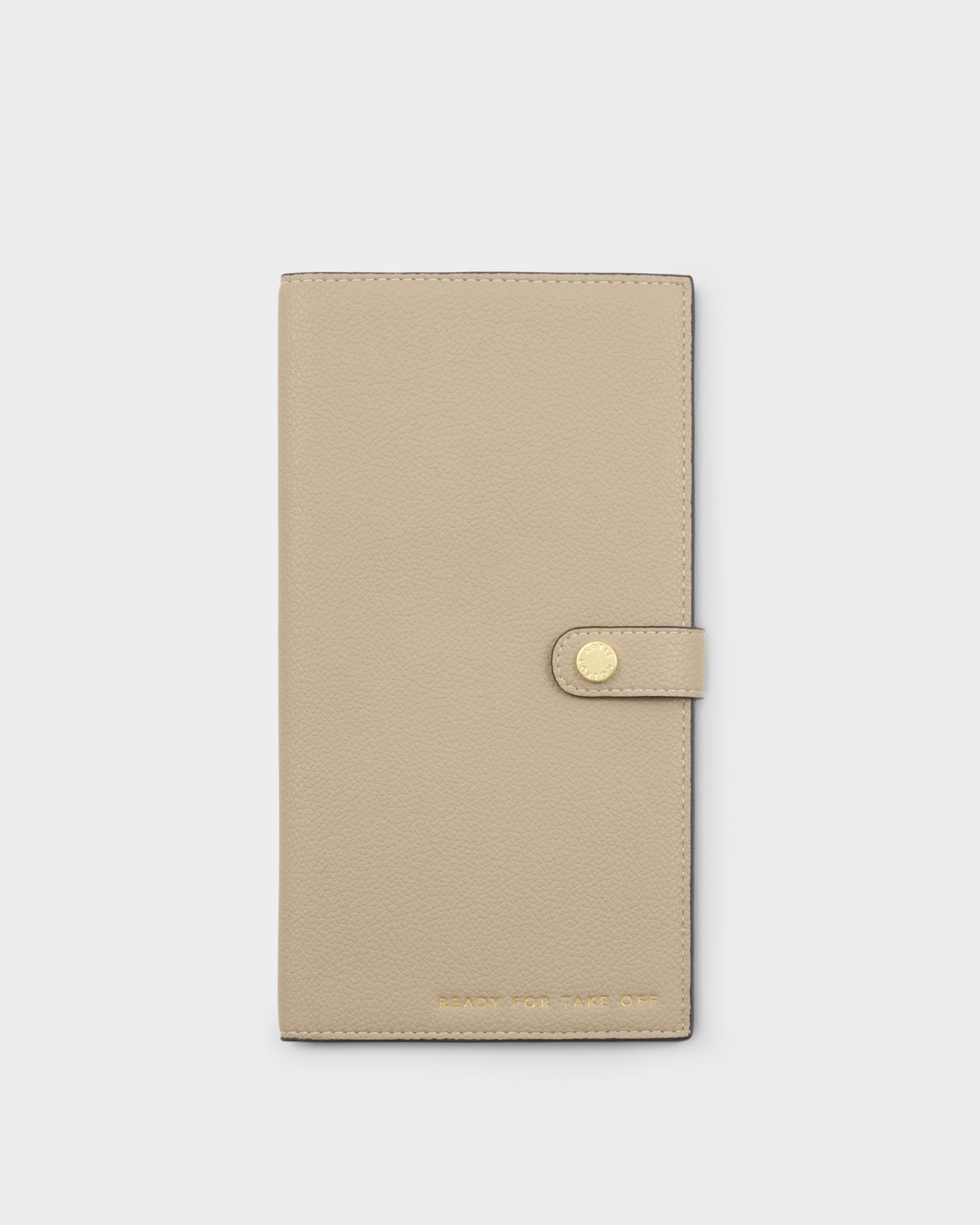 Sentiment Travel Wallet 'Ready For Take Off' Light Taupe