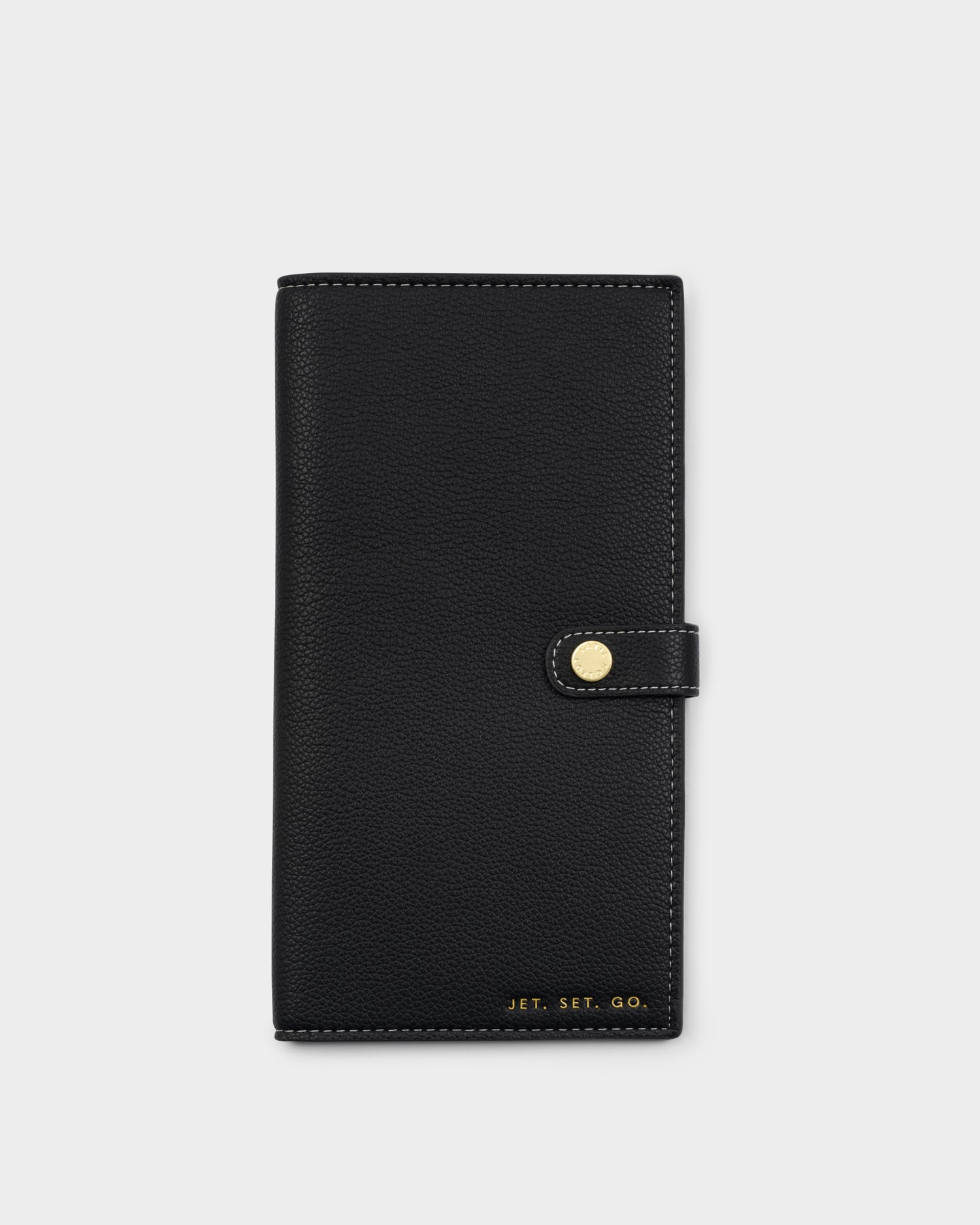 Sentiment Travel Wallet 'Jet. Set. Go' Black
