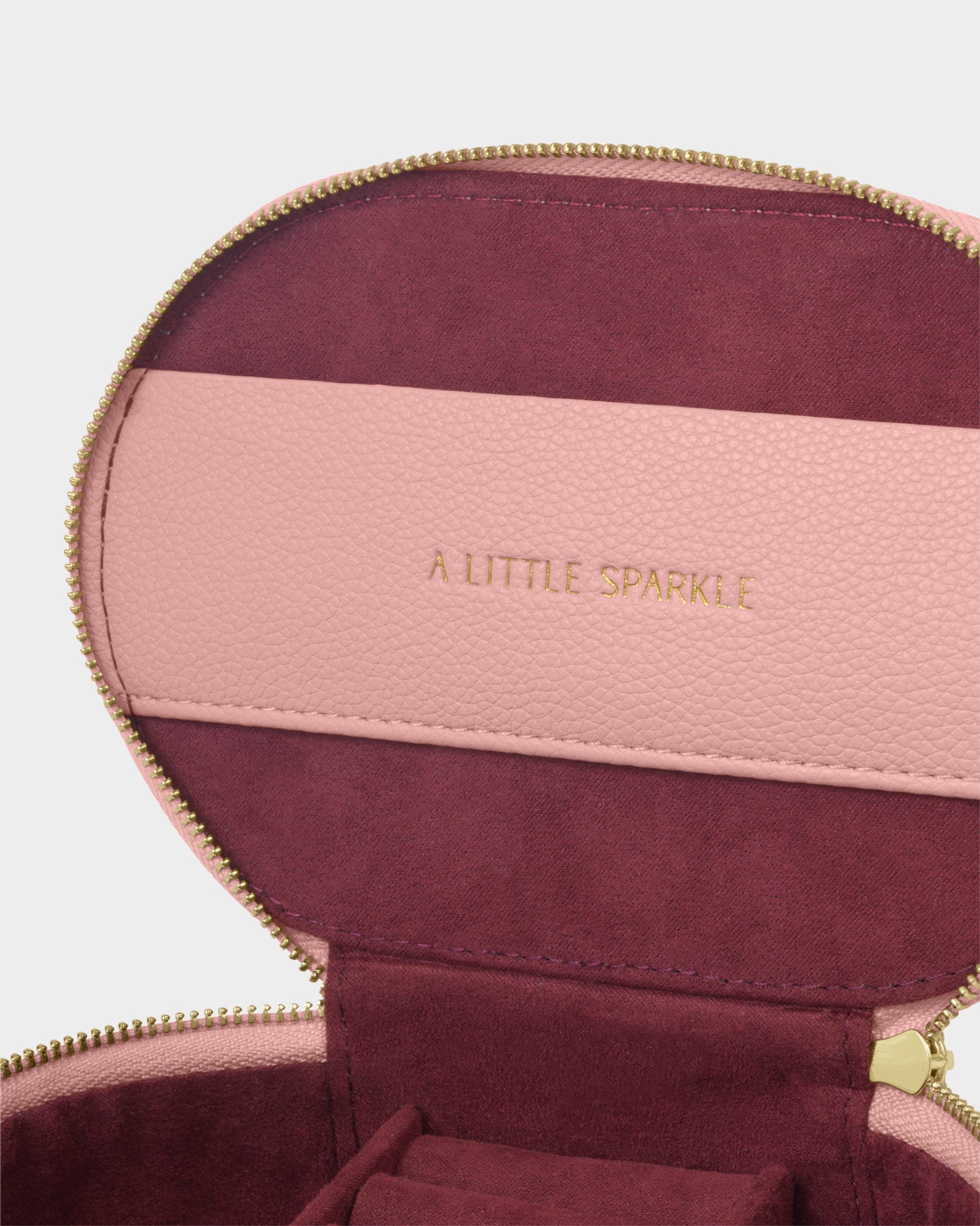 Oval Jewellery Box 'A Little Sparkle' Rose Pink