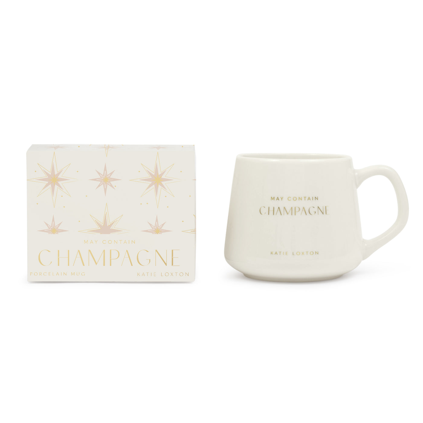 Porcelain Mug 'May Contain Champagne Mug'