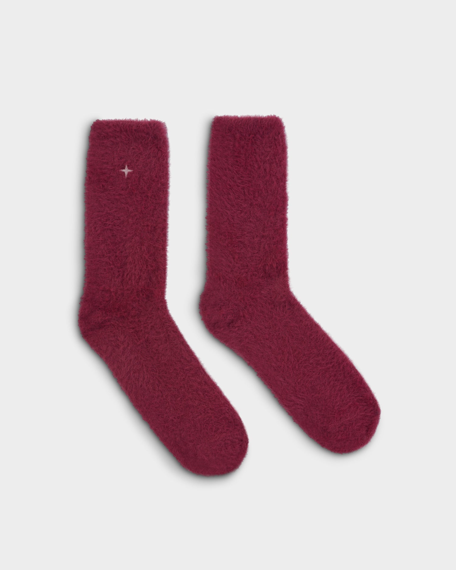 Gift Boxed Fluffy Socks 'Star' Cherry