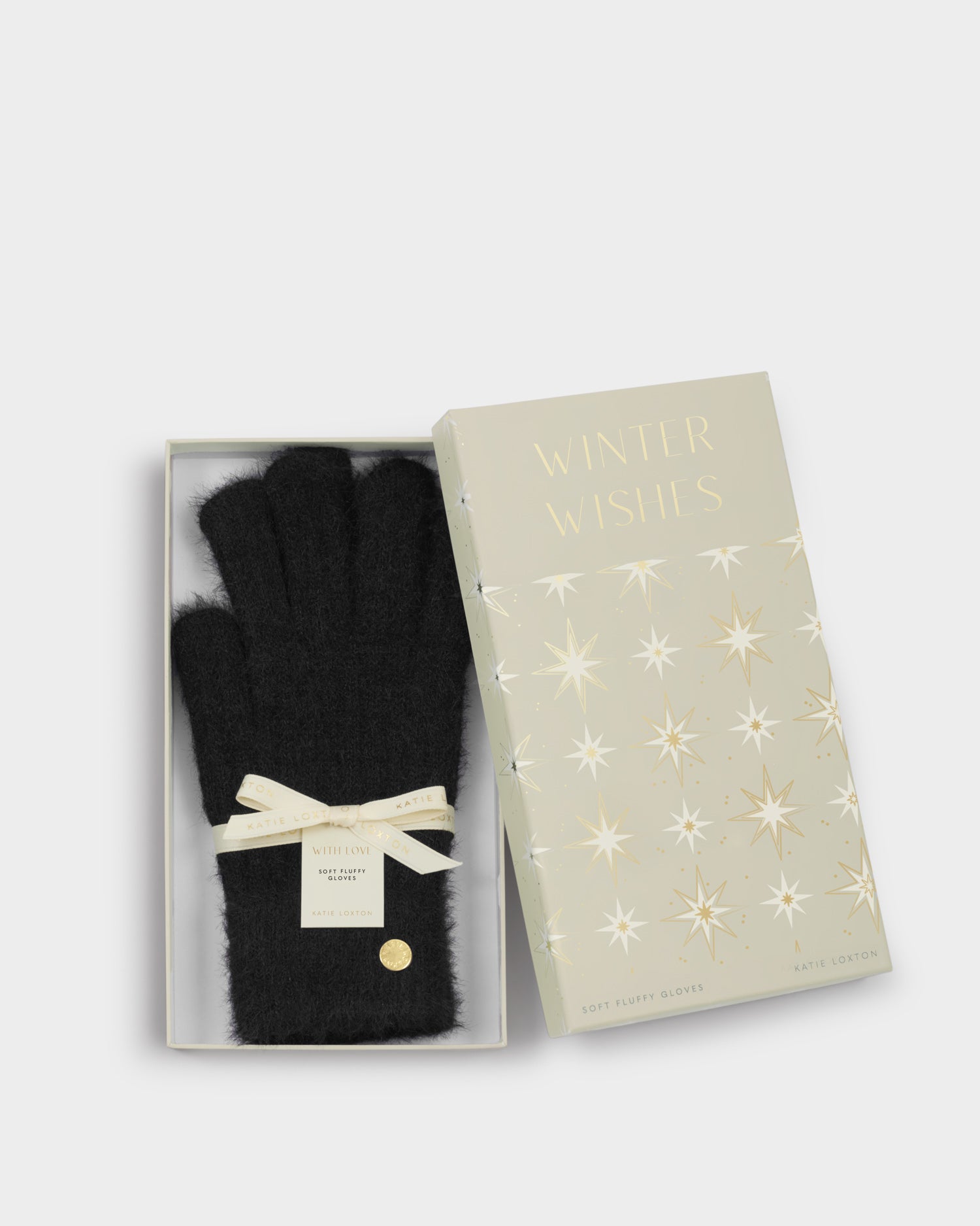 Gift Boxed Soft Knit Gloves 'Black'