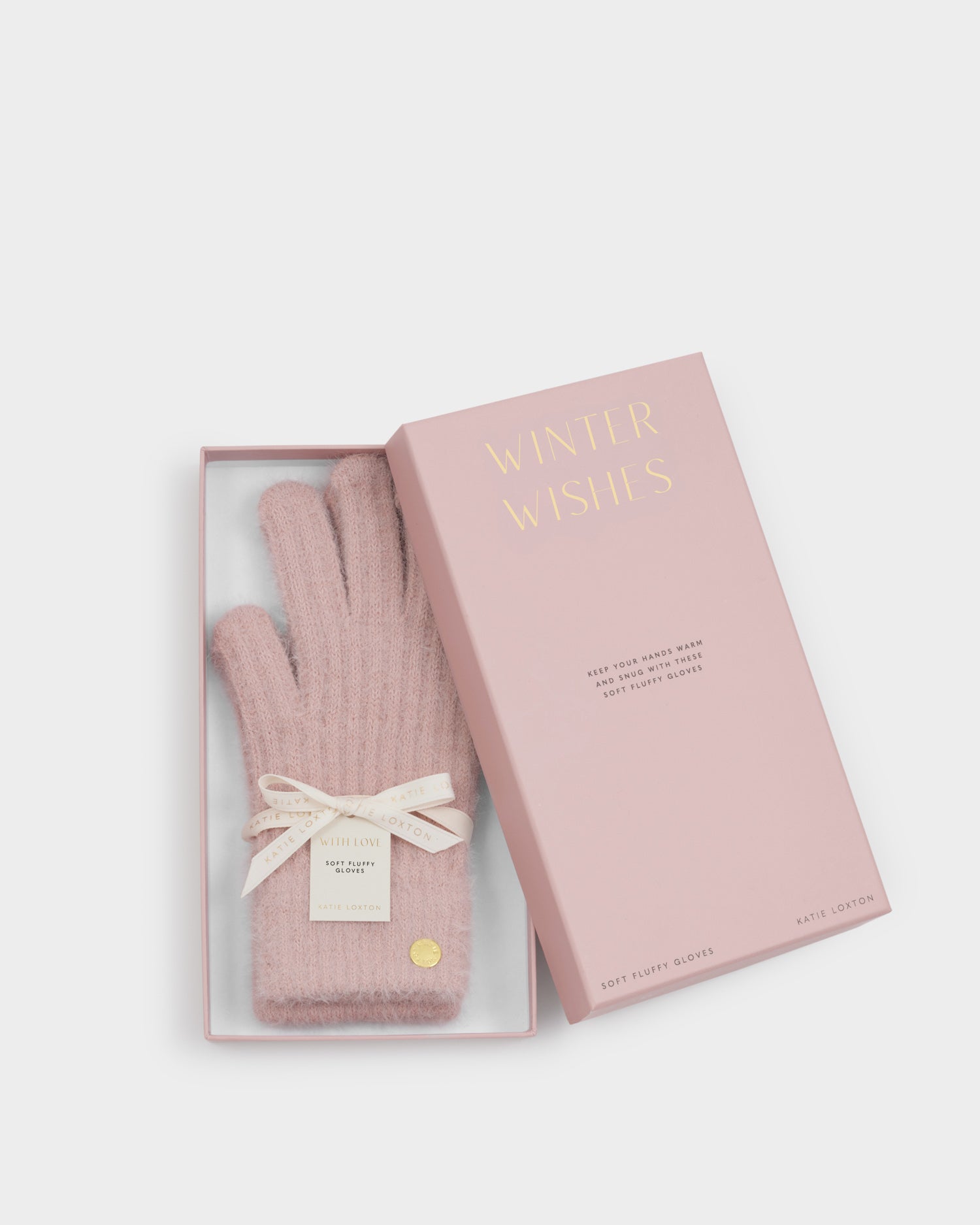 Gift Boxed Soft Knit Gloves 'Pink'