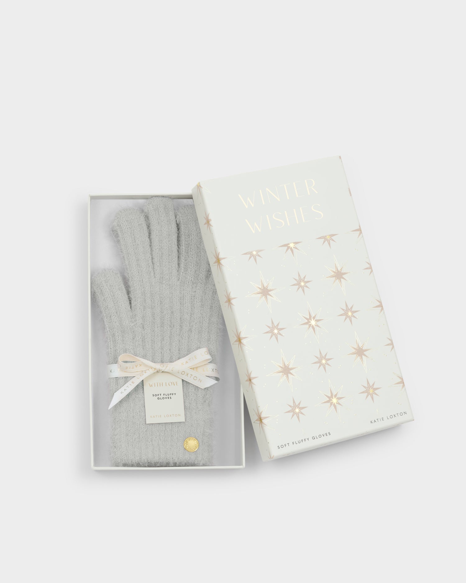 Gift Boxed Soft Knit Gloves 'Grey'