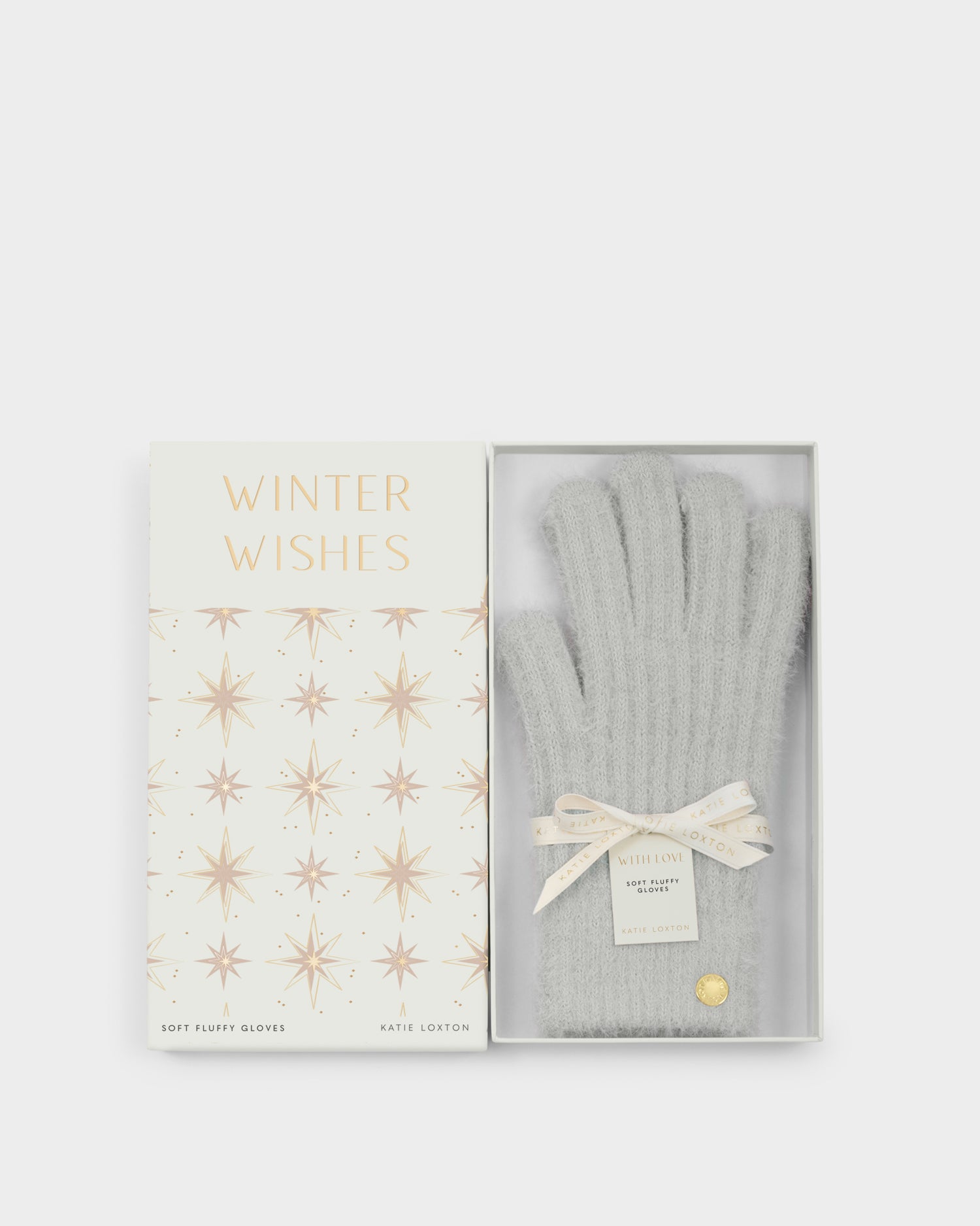 Gift Boxed Soft Knit Gloves 'Grey'