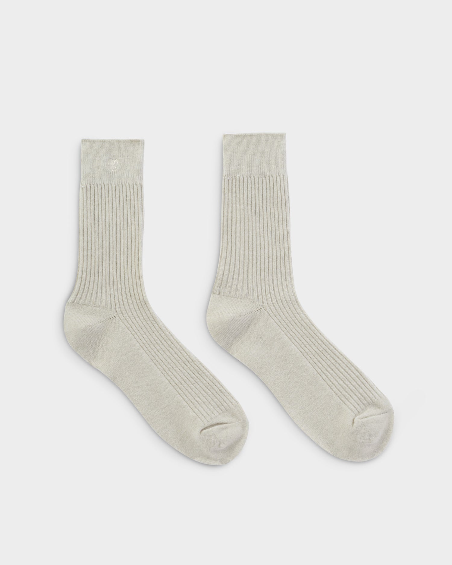 Gift Boxed Socks 'Heart' Off White