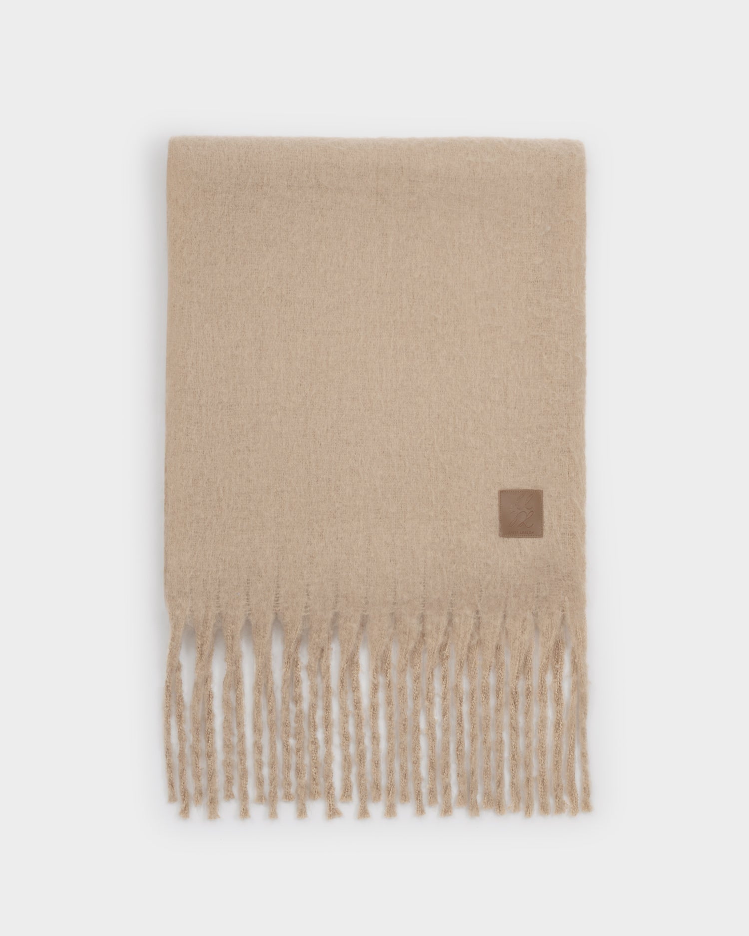 Recycled Tassel Scarf 'Blush Taupe'