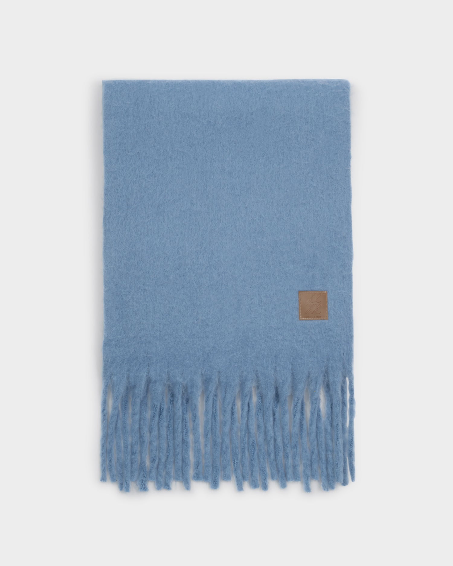 Recycled Tassel Scarf 'Blue'