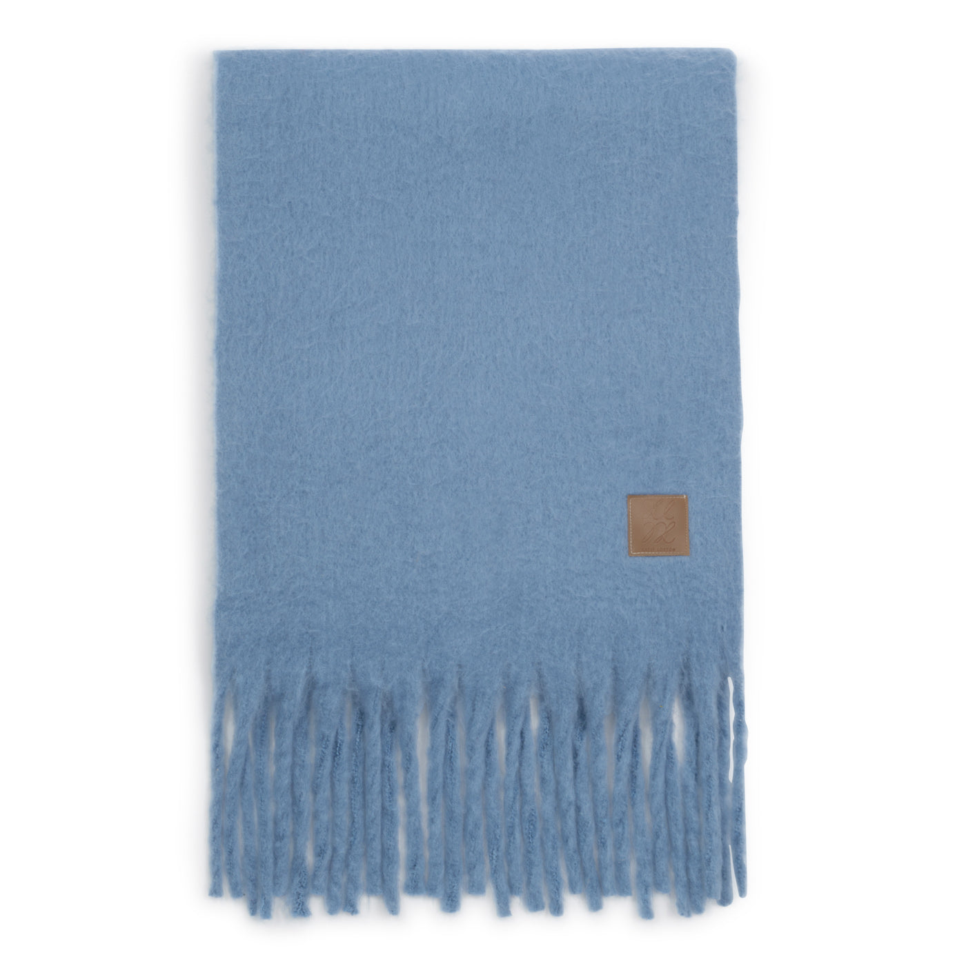Recycled Tassel Scarf 'Blue'