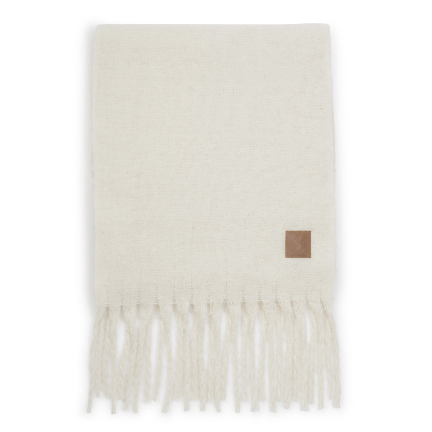 Recycled Tassel Scarf 'Off White'