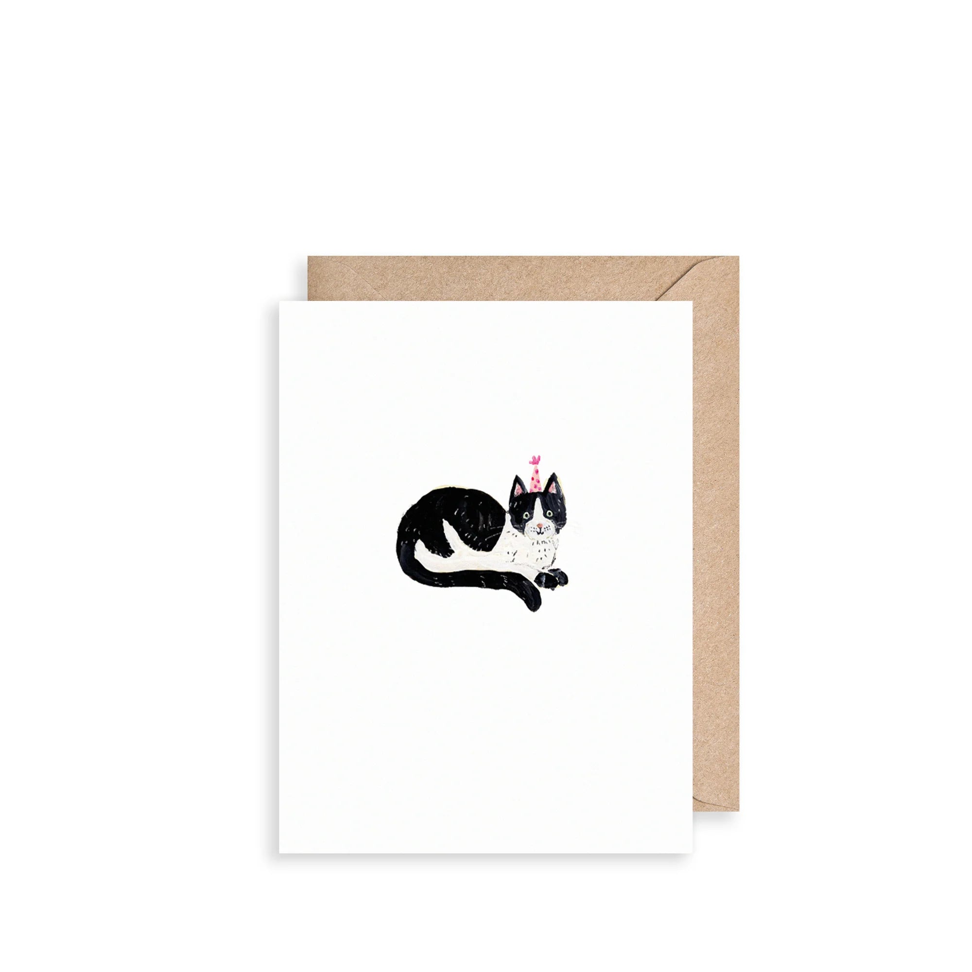 Cat Mini Card Black and White Cat Mini Card