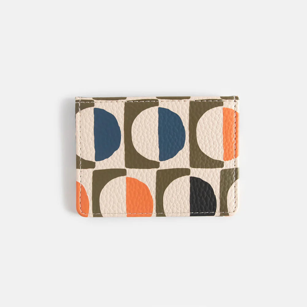 Geo Circles Card Holder Wallet