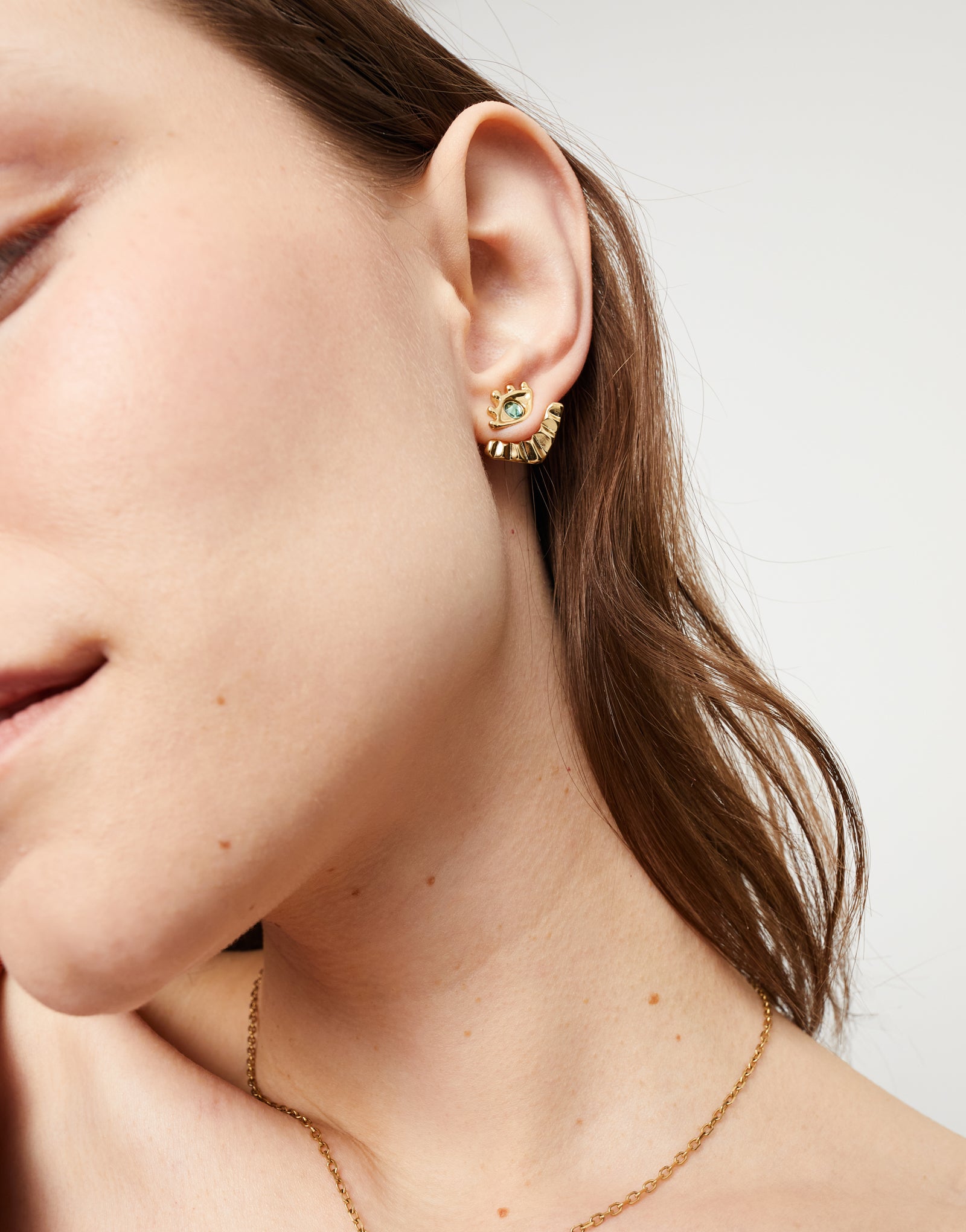 Eye Earrings - Gold