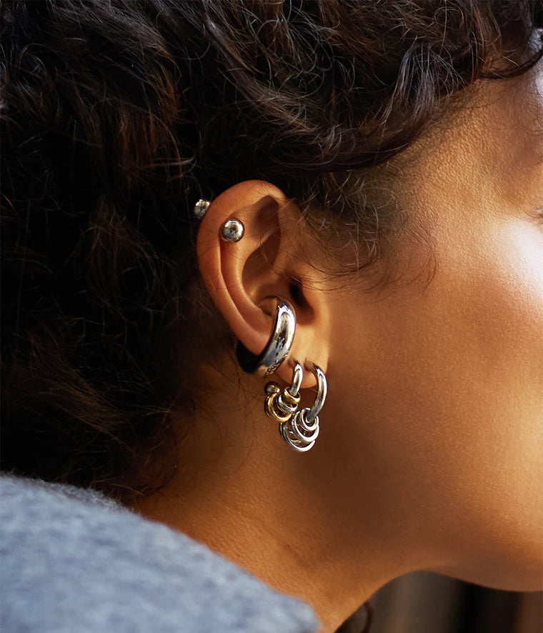 Portia Earrings - Steel