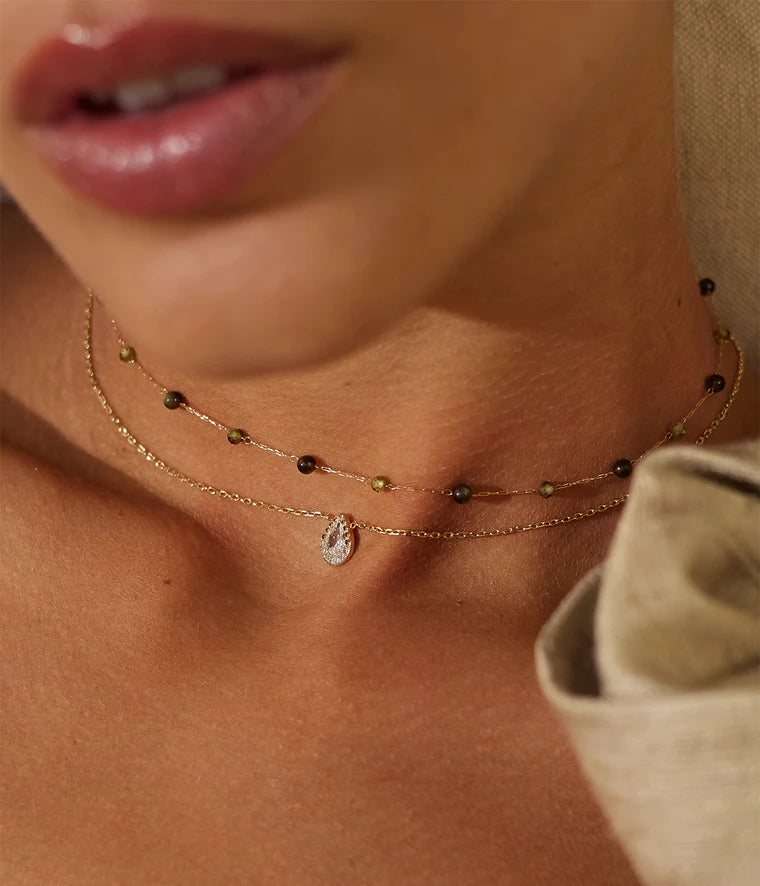 Hinaku Necklace - Malachite