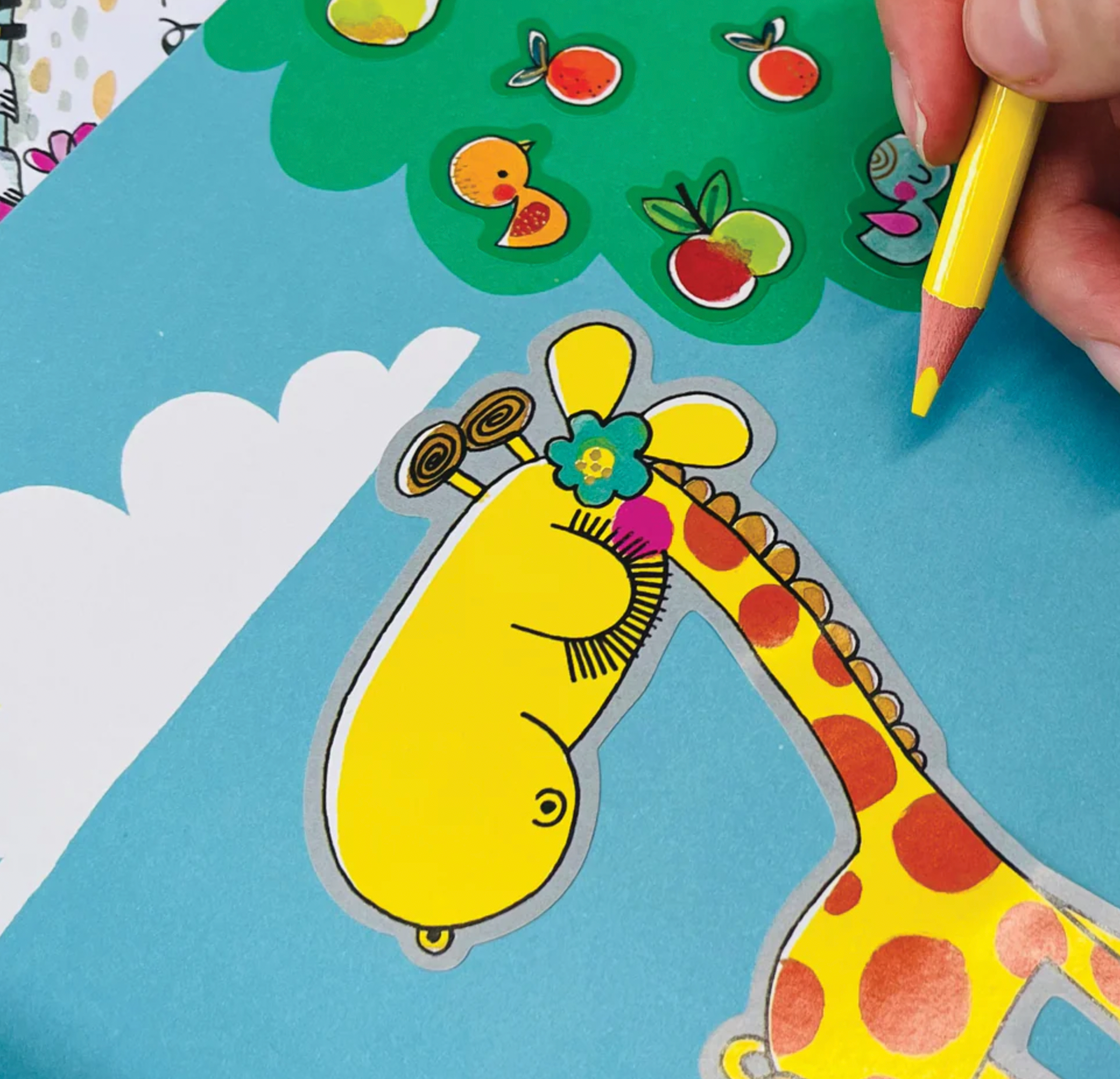 STICKER SCENE AND COLOURING BOOK - LOVE OUR PLANET