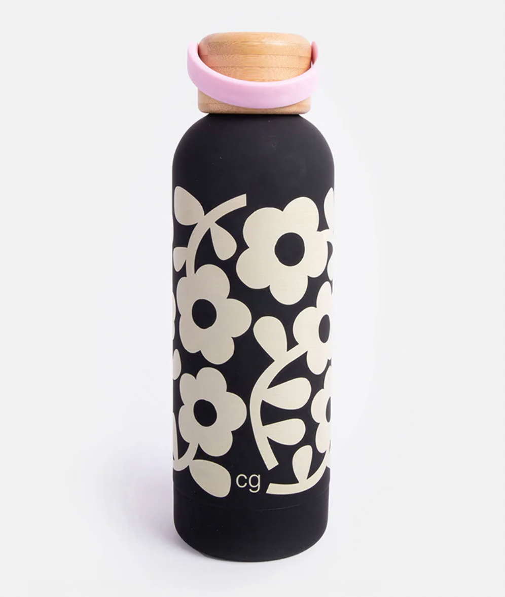 Mono Floral Metal Water Bottle