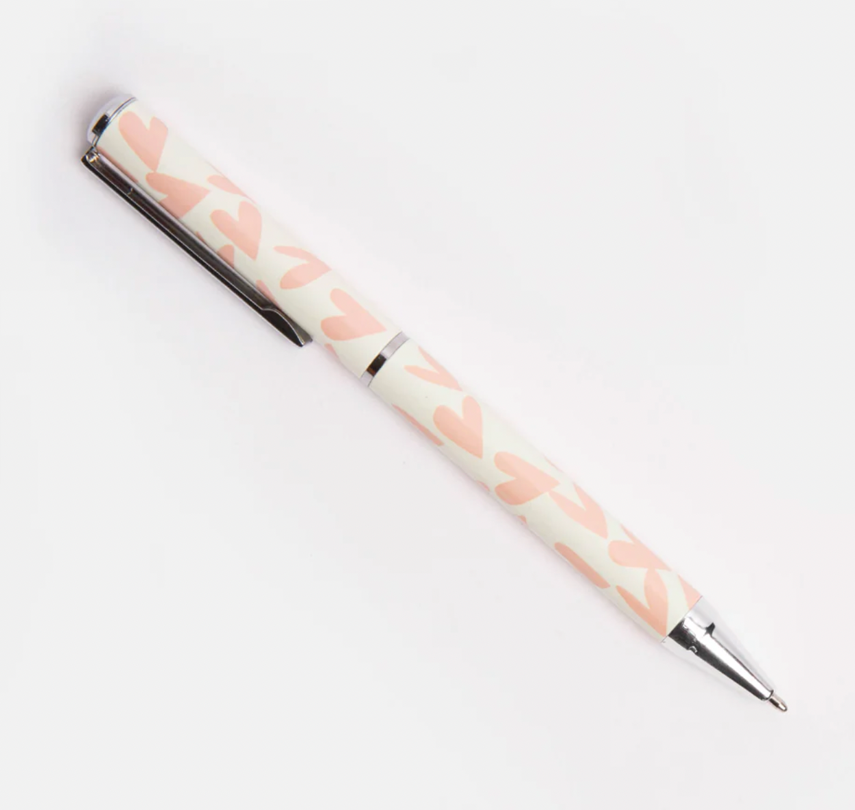 Coral Hearts Boxed Pen