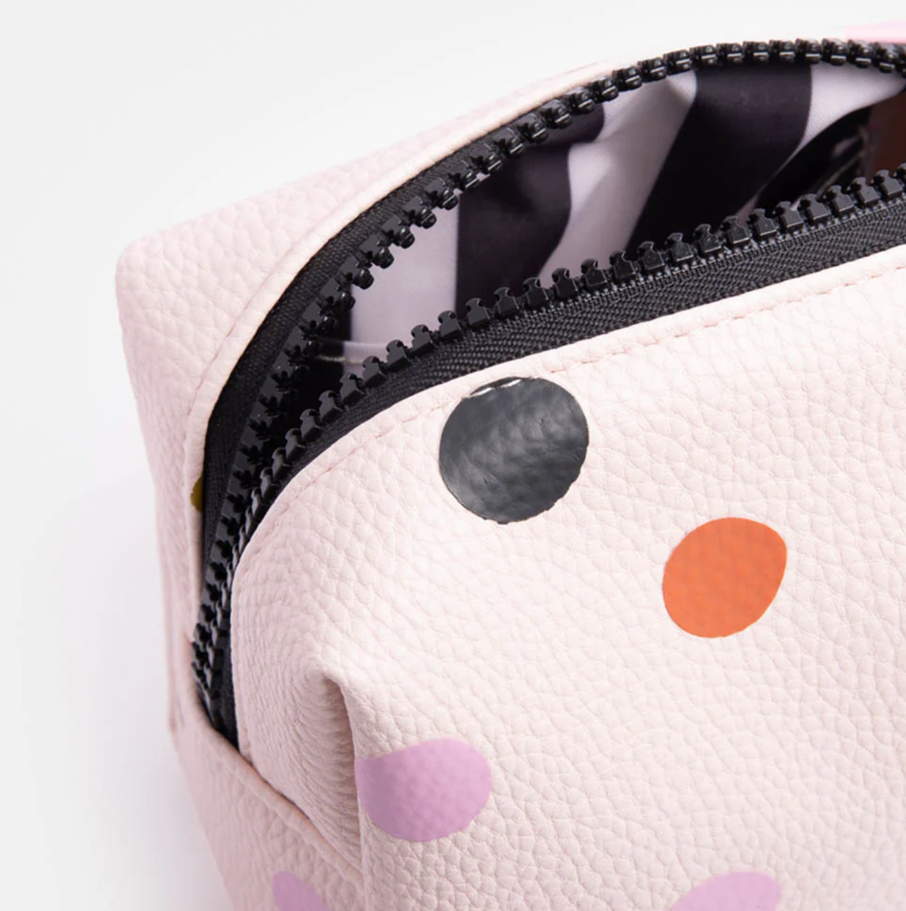 Pink Dotty Mini Cube Cosmetic Bag