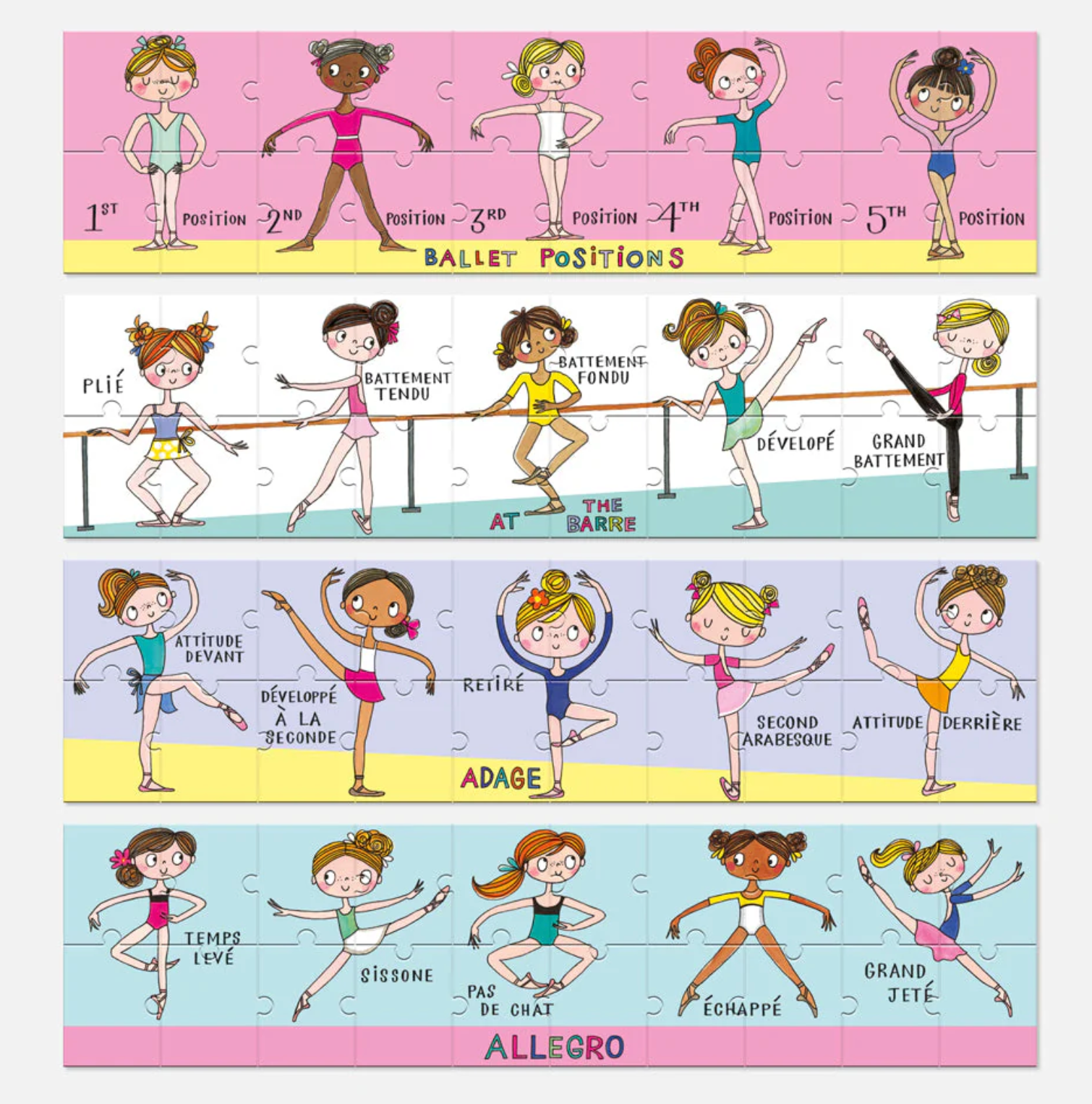 Fun Kids Jigsaw Puzzle - Ballet Class - 80 Pieces