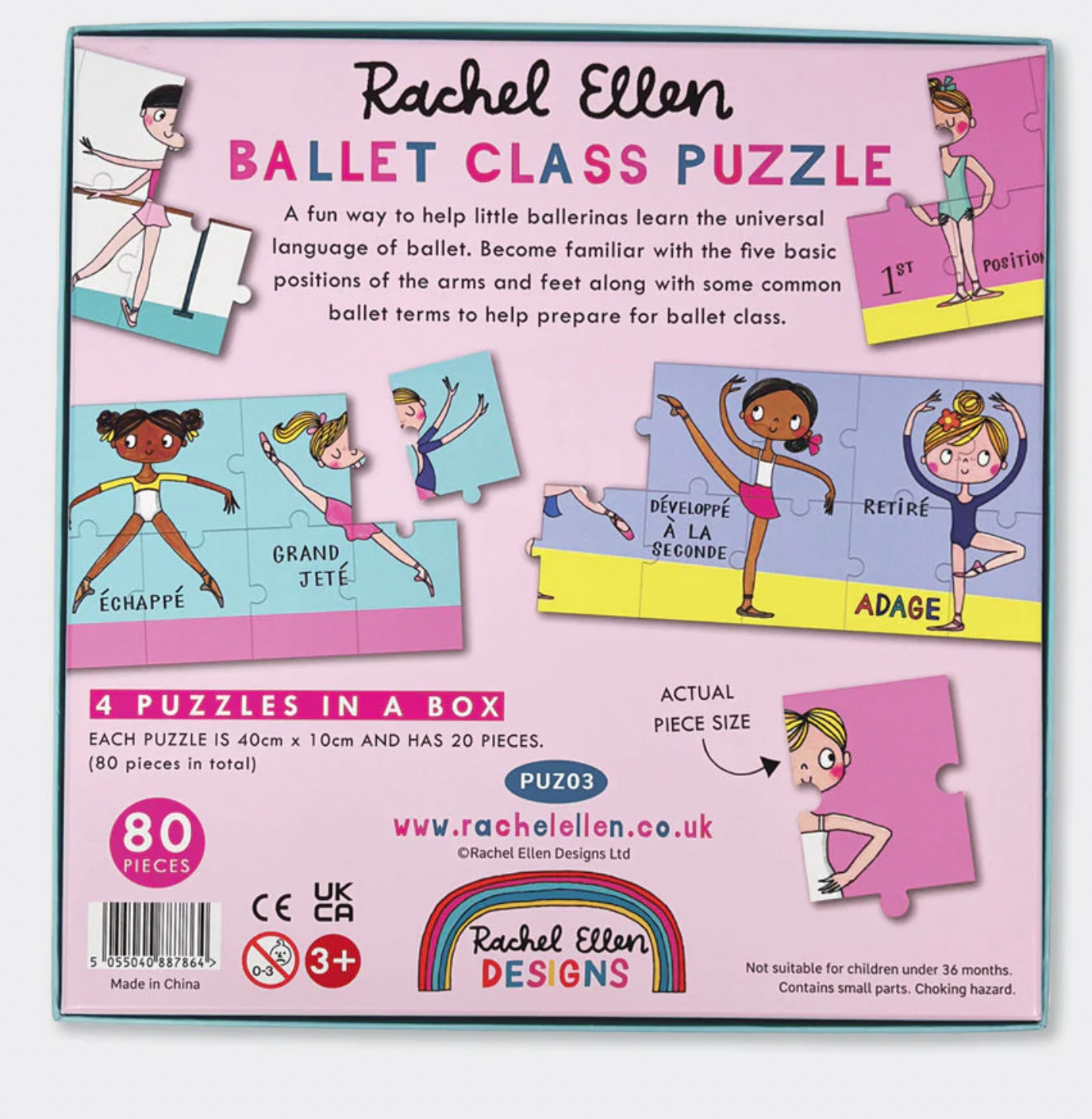 Fun Kids Jigsaw Puzzle - Ballet Class - 80 Pieces