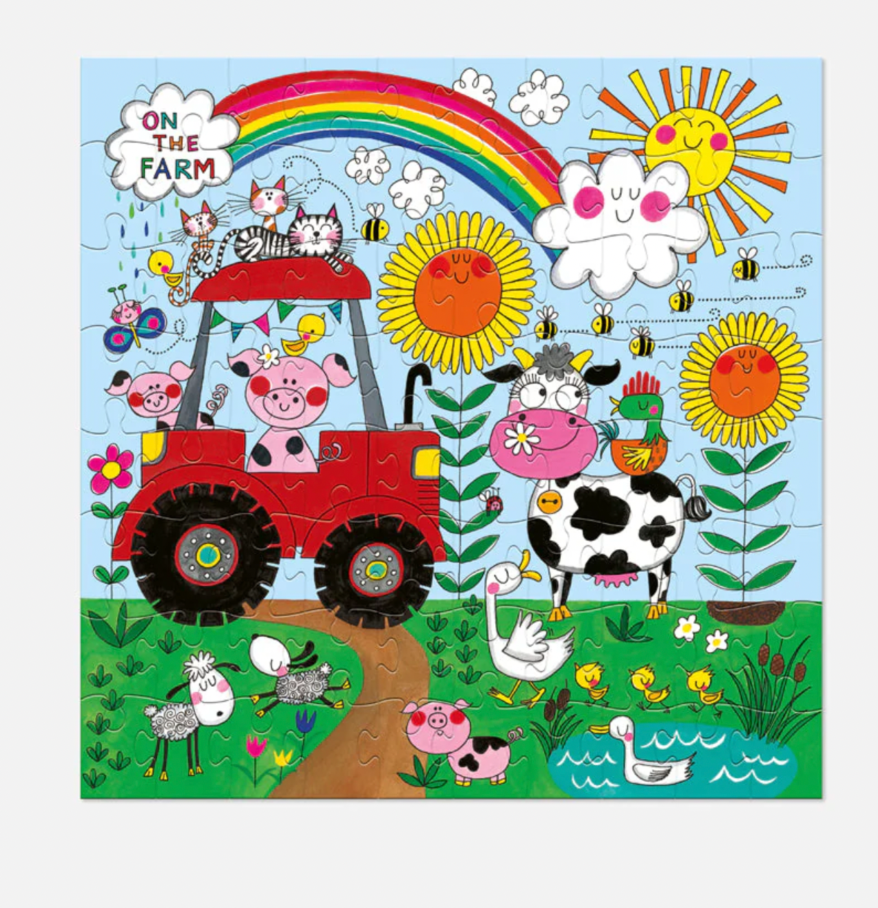 Fun Kids Jigsaw Puzzle - On The Farm - Animals - 80 Pieces