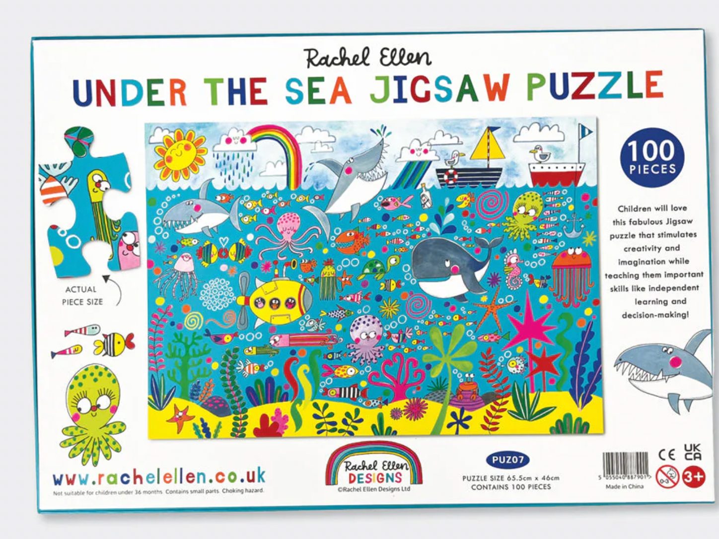 Fun Kids Jigsaw Puzzle - Under The Sea - Ocean - 100 Pieces