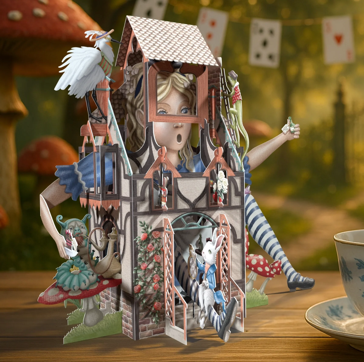 Rabbits House - Pop Up 3D Card