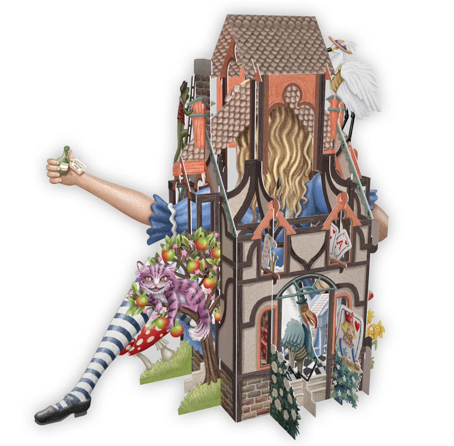 Rabbits House - Pop Up 3D Card