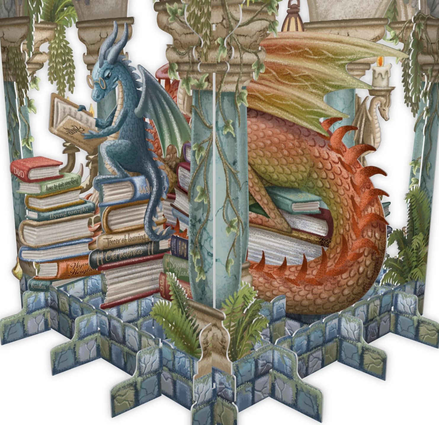 Book Hoarder - Pop Up 3D Card