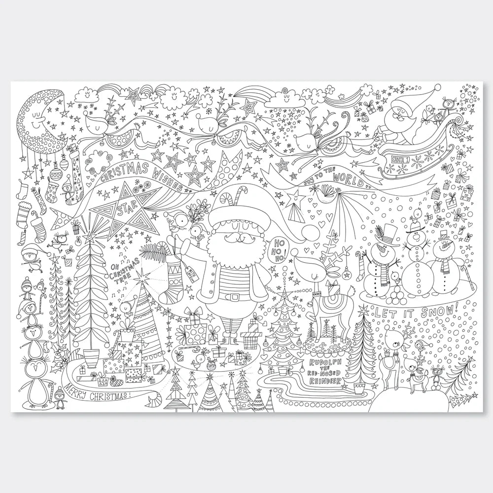 Colouring Posters - Christmas