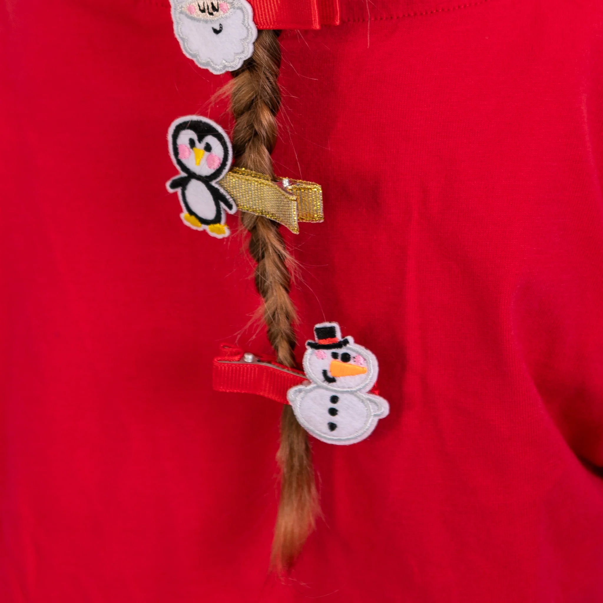 Hair Clips - Penguin/snowman