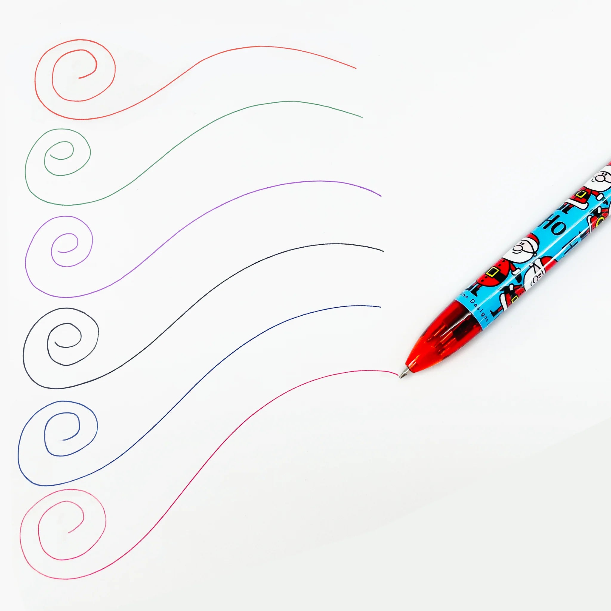 Santa Pen With Topper