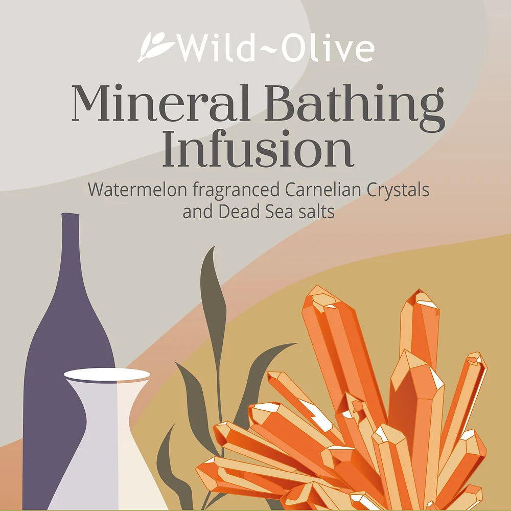 Mineral Bathing Infusion - Watermelon/Carnelian