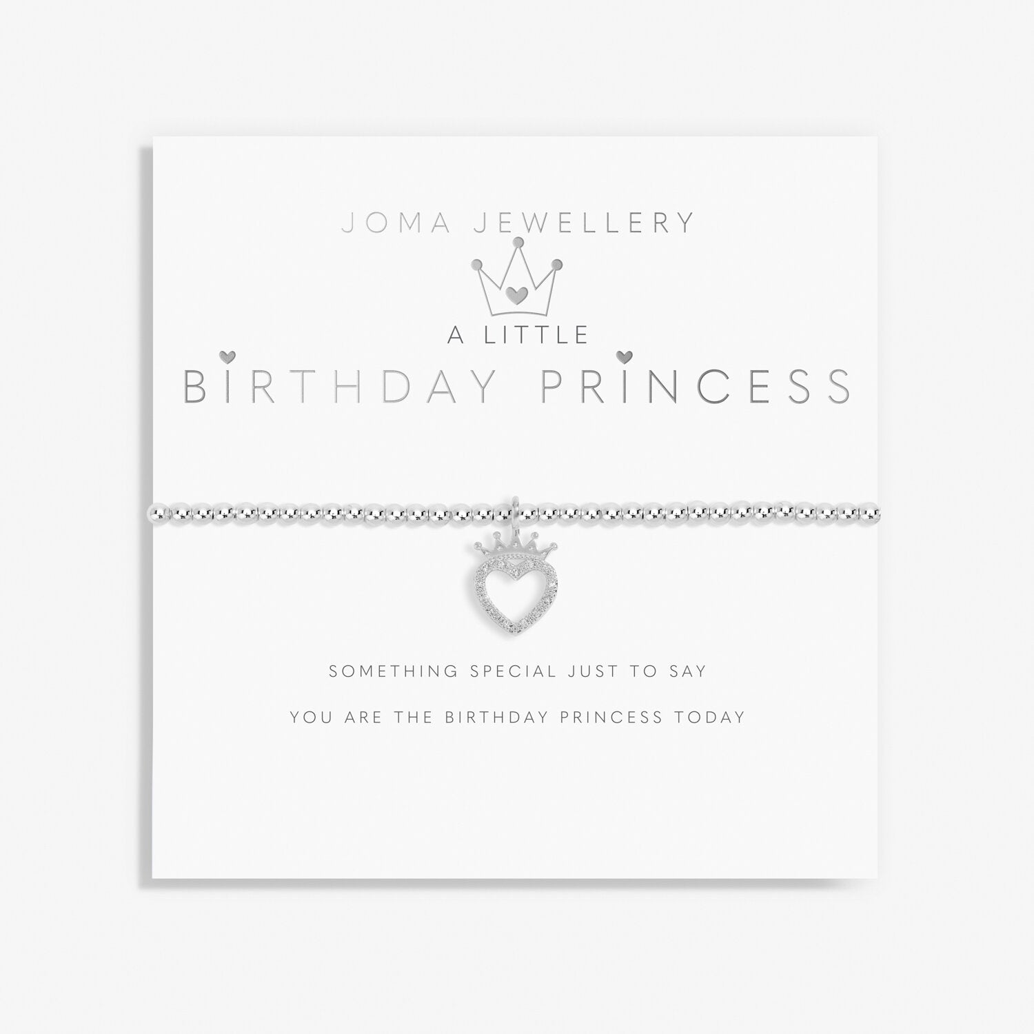 Children's A Little Bracelet - Birthday Princess - Joma Jewellery