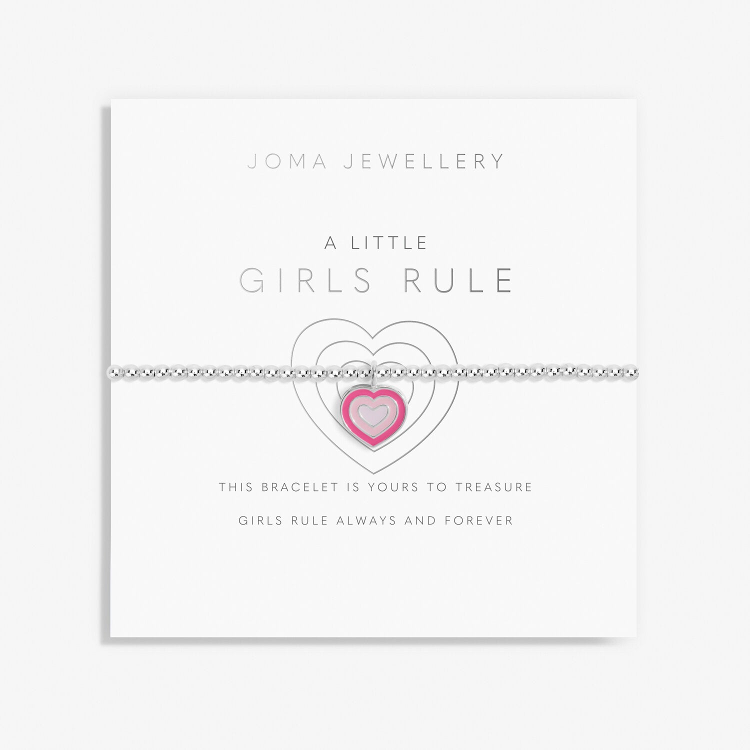 Children's A Little bracelet - Girls Rule - Joma Jewellery