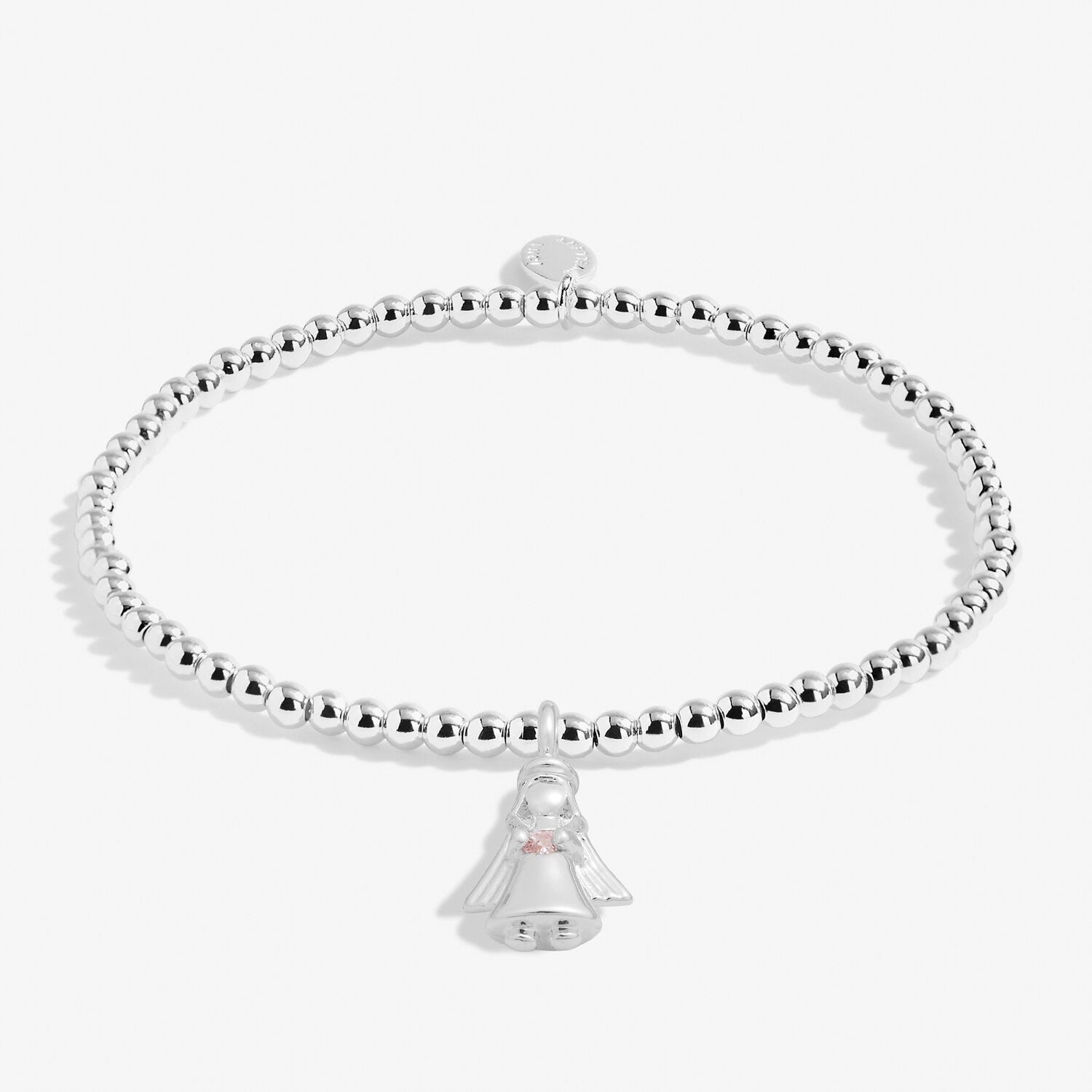 Children's ' A Little 'Angels Watching Over You' Bracelet In Silver Plating